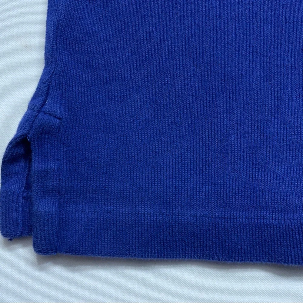 Polo Ralph Lauren 1/4 Zip Sweater Mens Size Large Blue Pony Logo Cotton Designer